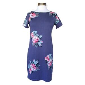 New Joules Riviera Print Dess Floral Blue Size 4